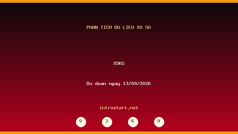 Phân tích dữ liệu XSKG ngày 13/09/2026