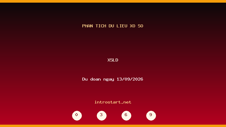Phân tích dữ liệu XSLD ngày 13/09/2026